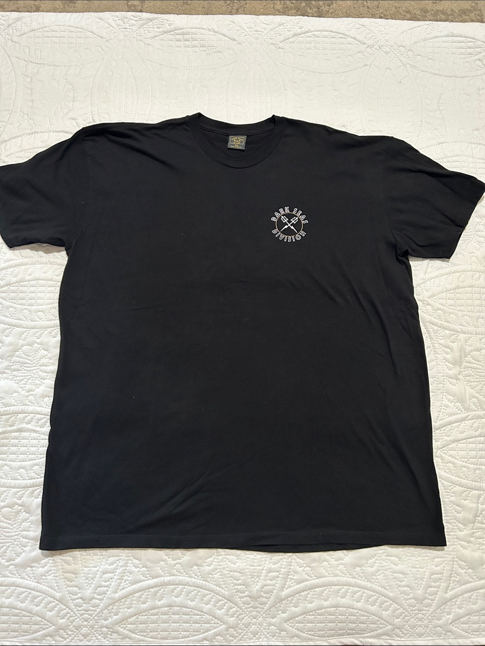 DARK SEAS - Black Men's Graphic Crew Neck T‑Shirt Sz: xxl